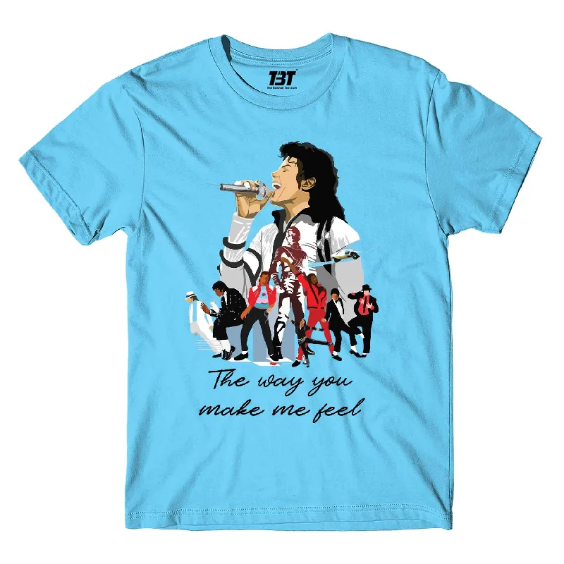 cinched waist t-shirts -Michael Jackson T shirt - The Way You Make Me Feel