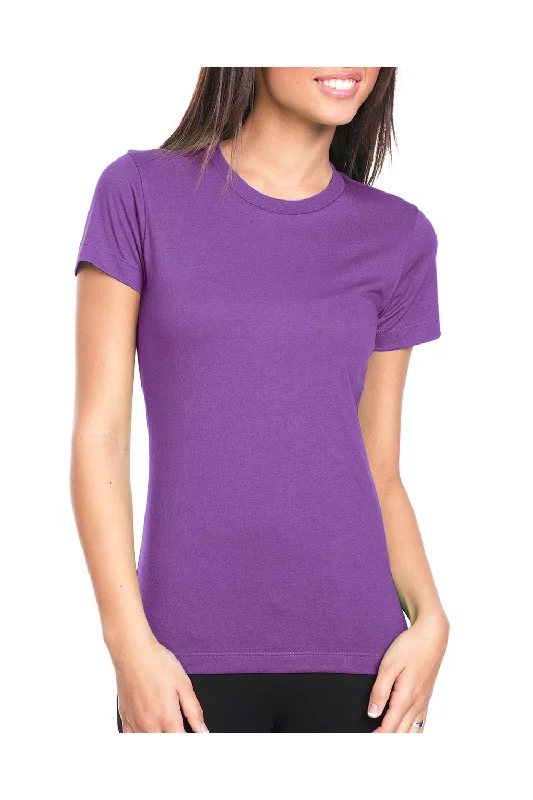 conference t-shirts -Next Level Womens Boyfriend Fine Jersey Short Sleeve Crewneck T-Shirt - Purple Berry - Closeout