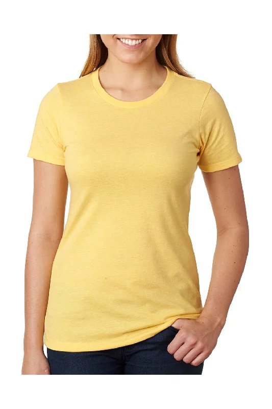 hometown t-shirts -Next Level Womens CVC Jersey Short Sleeve Crewneck T-Shirt - Banana Cream Yellow