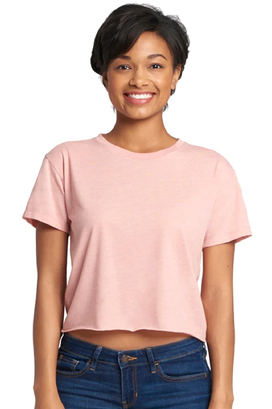 RV life t-shirts -Next Level Womens Festival Cali Crop Short Sleeve Crewneck T-Shirt - Desert Pink