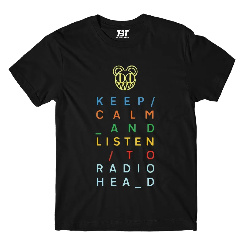 designer collab t-shirts -Radiohead T shirt - Keep Calm