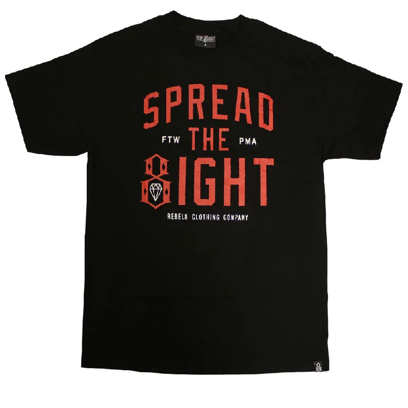 souvenir t-shirts -Rebel8 Spread The Eight T-shirt Black