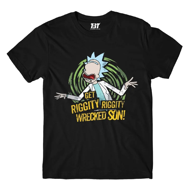 spandex t-shirts stretch -Rick and Morty T shirt - Riggity