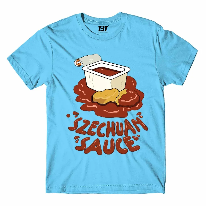 pocket t-shirts casual -Rick and Morty T shirt - Szechuan Sauce