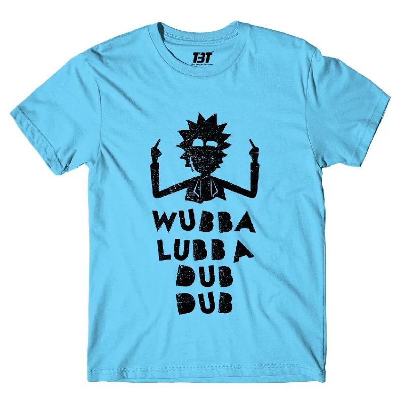 modal fabric t-shirts -Rick and Morty T shirt - Wubba Lubba Dub Dub