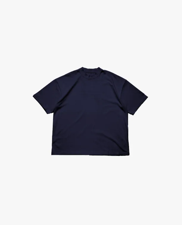 hand-painted t-shirts -SIGNATURE BLANK T-SHIRT - NAVY