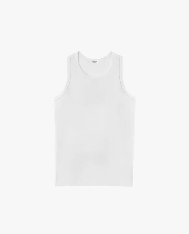 weightlifting t-shirts -TANK SINGLET - WHITE