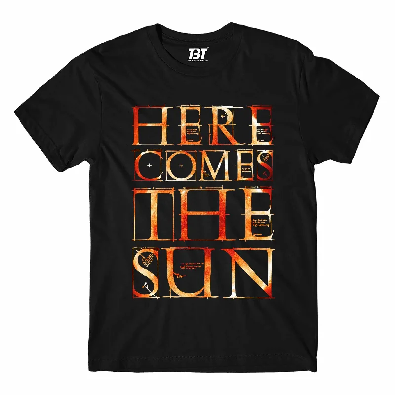 neon tie-dye t-shirts -The Beatles T shirt - Here Comes The Sun