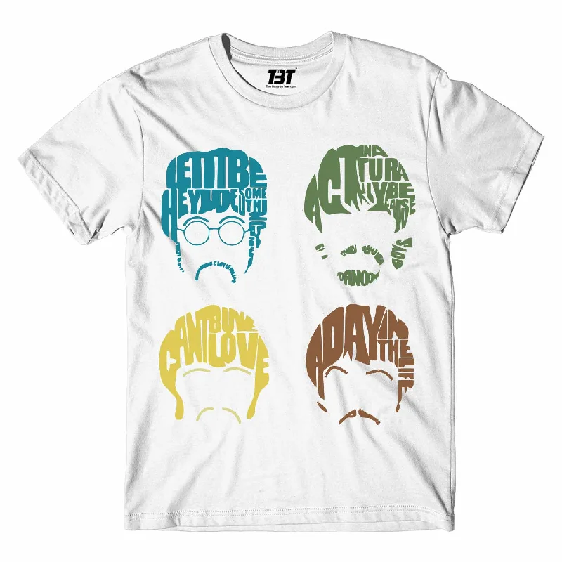 scalloped hem t-shirts -The Beatles T shirt - Typography