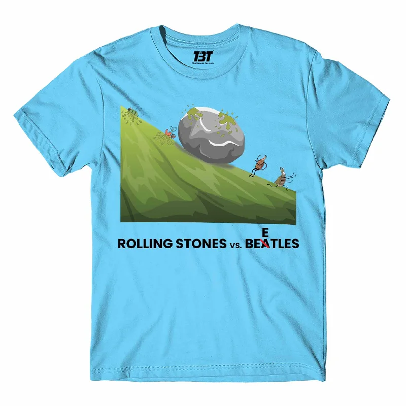 vintage wash t-shirts -The Rolling Stones T shirt - Rolling Stones Vs. Beetles