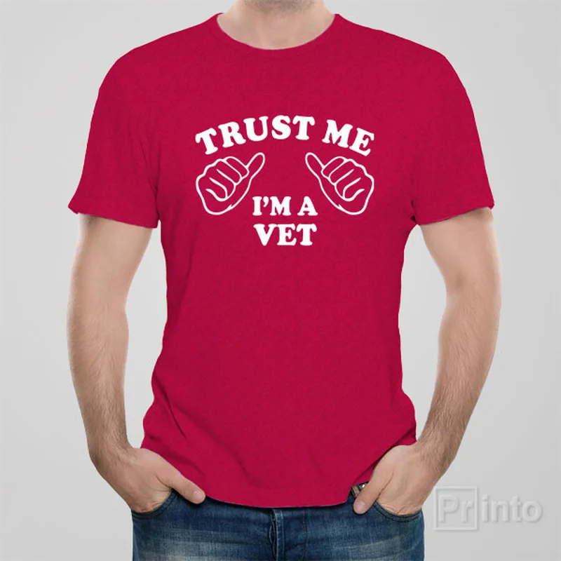 blue t-shirts classic -Trust me - I am a vet - T-shirt