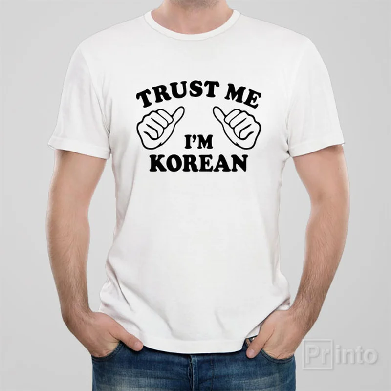 snap button t-shirts -Trust me - I am Korean - T-shirt