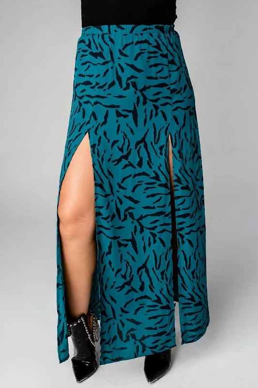 hemp skirts sustainable -Bridget Maxi Skirt In Juniper