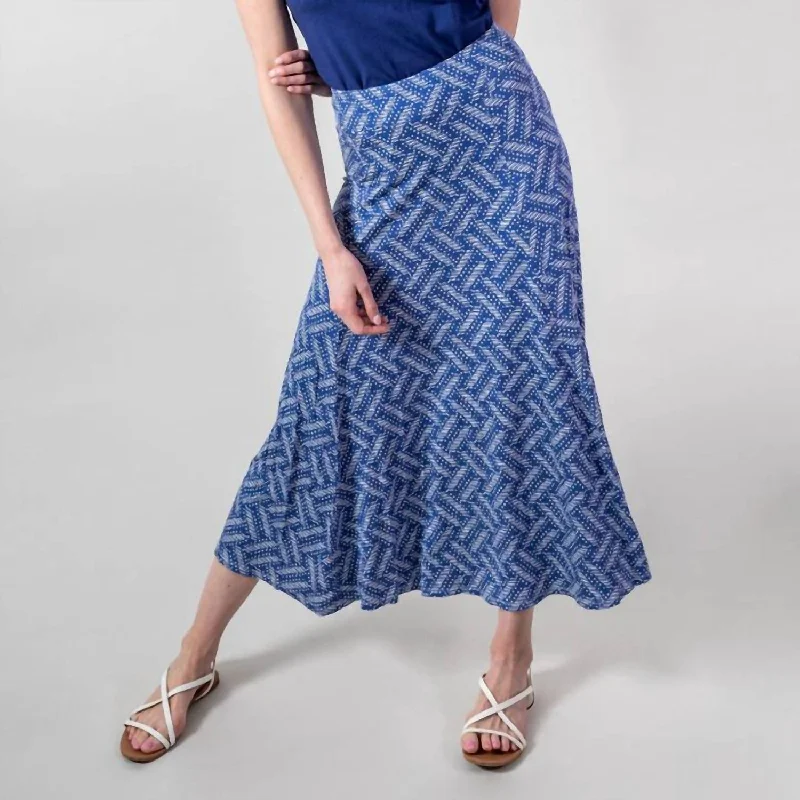 perforated skirts -Riviera Maxi Skirt in Heatwave