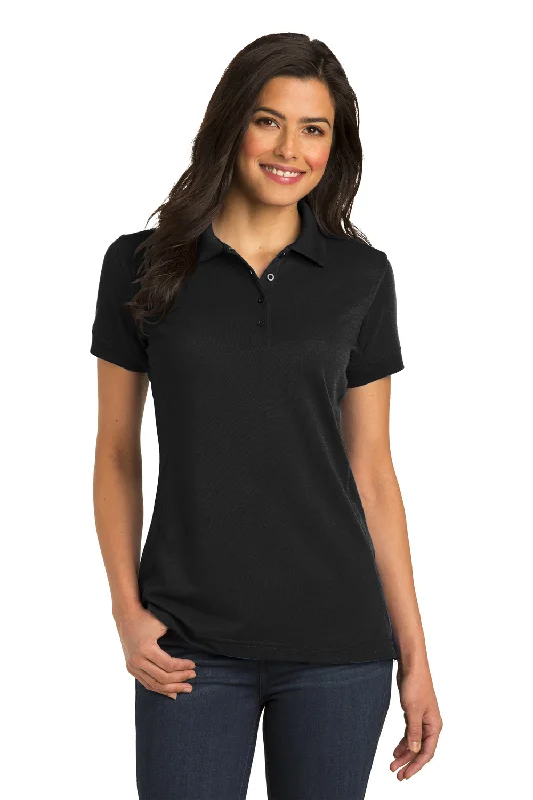 beige blouses subtle -Port Authority Womens 5-in-1 Performance Moisture Wicking Short Sleeve Polo Shirt - Black - Closeout