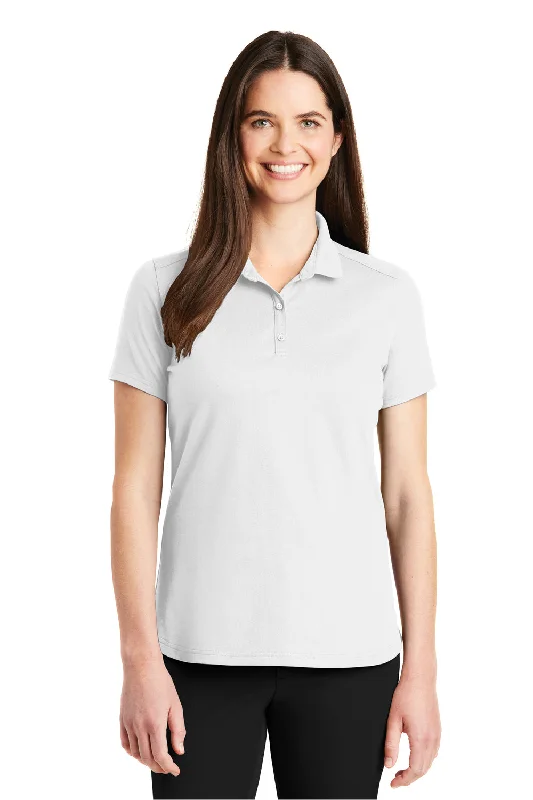 tiered shirts layered -Port Authority Womens SuperPro Moisture Wicking Short Sleeve Polo Shirt - White - Closeout