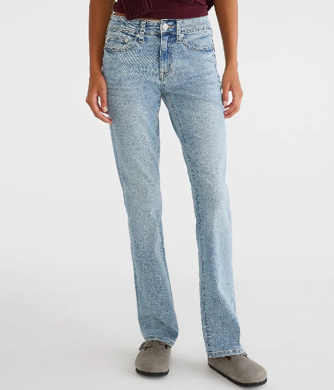 beach wedding pants -Aeropostale Mid-Rise Bootcut Jean