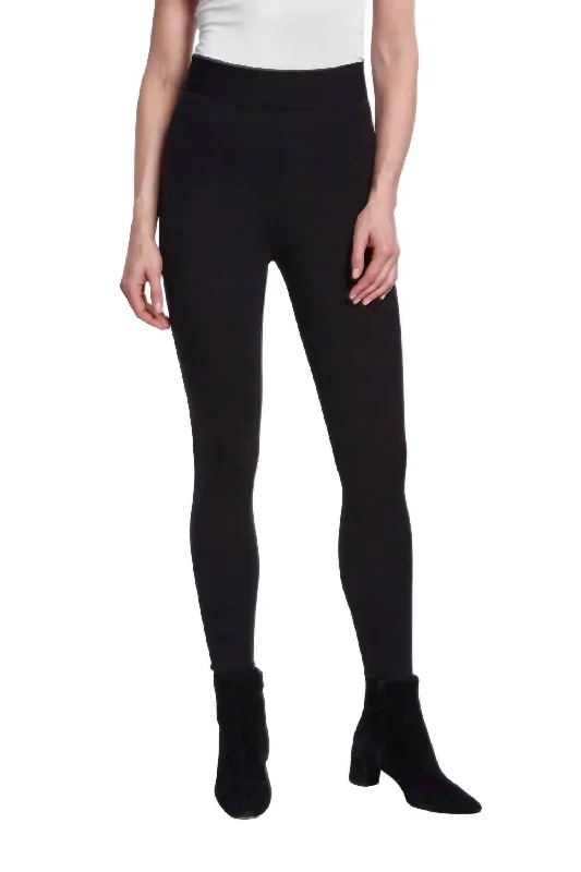 matte finish pants -Ariel Pant In Black