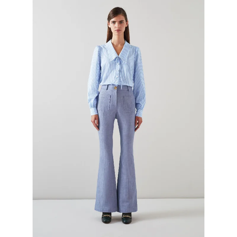 yoke detail pants -Avery Trousers