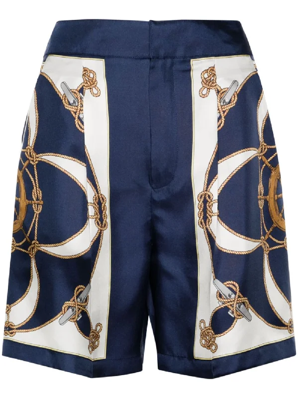 abstract pants art -Bally Women's Trousers blue