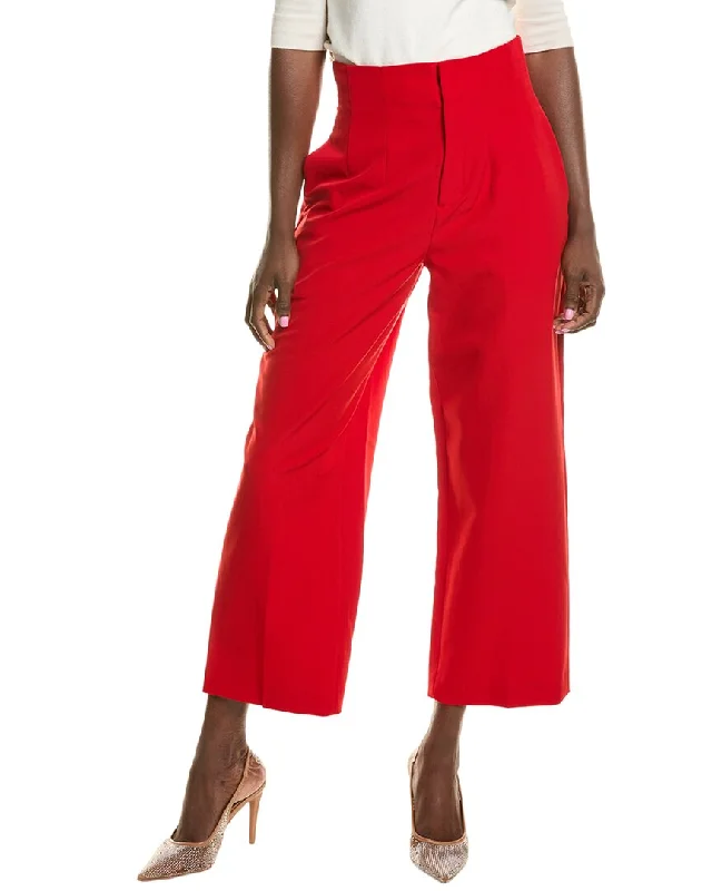 tapered pants sleek -BCBGMAXAZRIA High Waisted Crop Pant