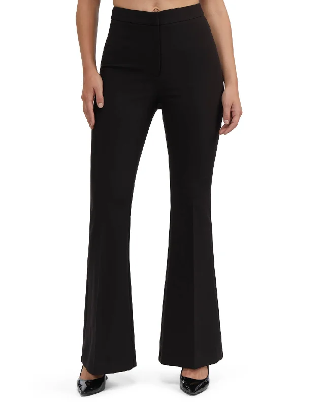 girlfriend pants women -Bebe Women's High Waist Flared Tailored Pant