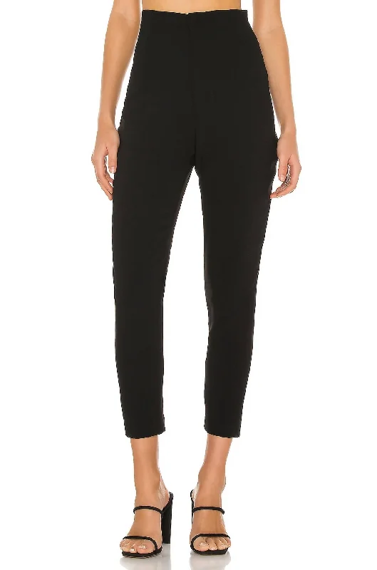 hidden zipper jeans -Beth Pant In Black