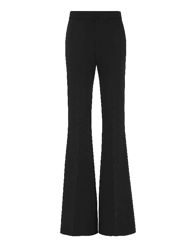 bamboo pants soft -Cady Trousers Flare Fit