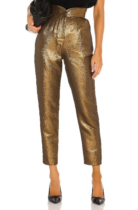 fitness challenge jeans -Dorothy Pant In Antique Gold