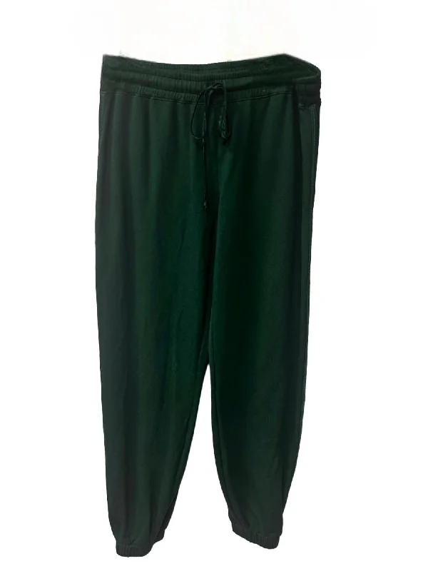 marled jeans texture -Elastic Vintage Sweatpants In Evergreen