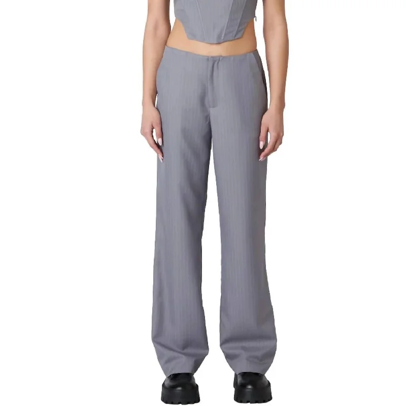 pleated pants elegant -Eloise Trouser In Grey