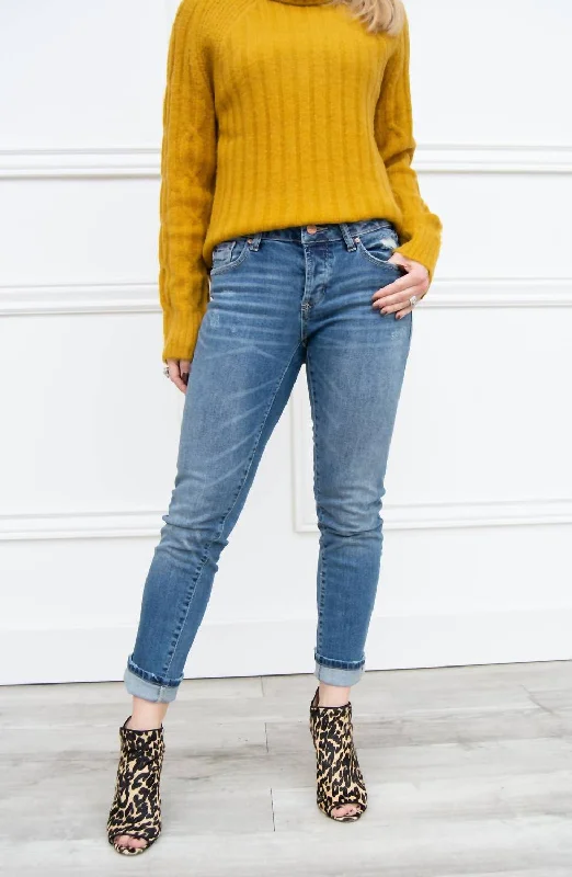 car enthusiast jeans -Erin Slim Straight Ankle Jean In Reeve