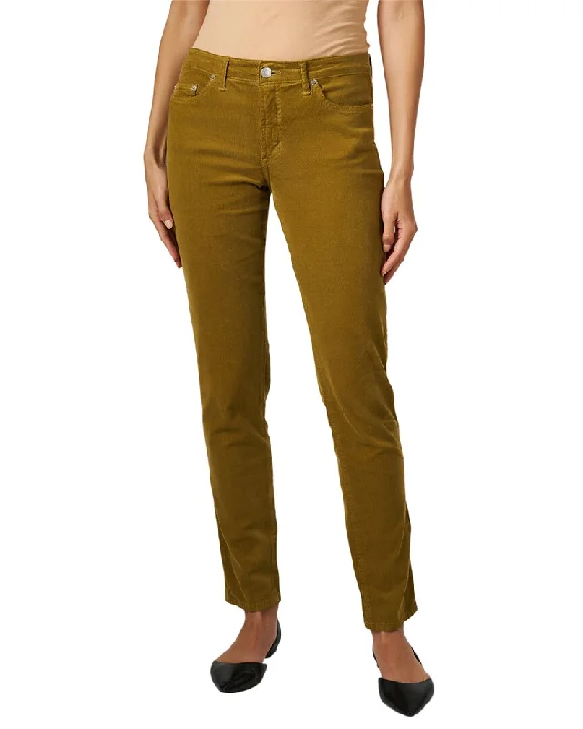 cotton pants breathable -Fabrizio Gianni Corduroy Straight Leg Pant