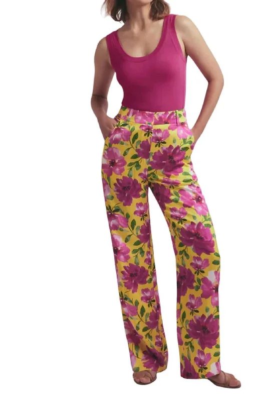 construction pants -Fiona Trouser Pants In Floral