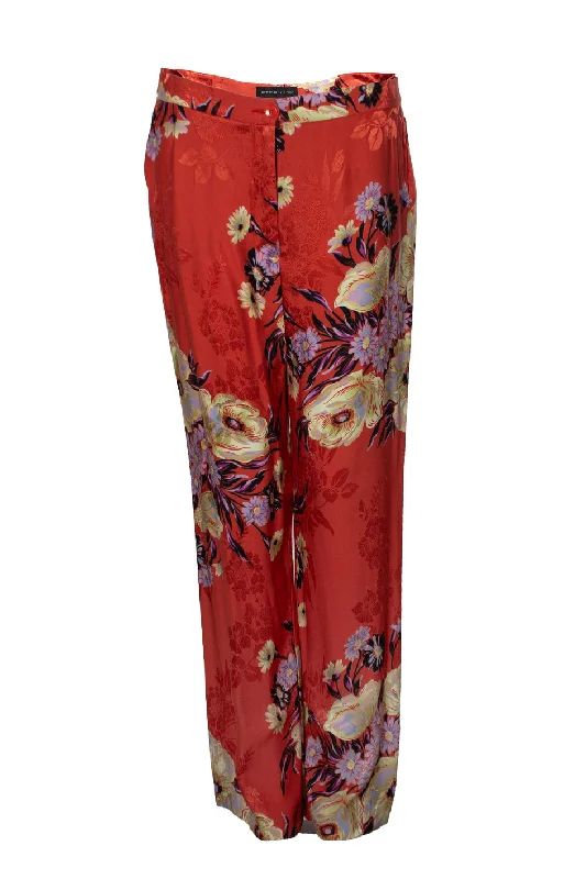 palazzo pants flowy -Floral pantalon