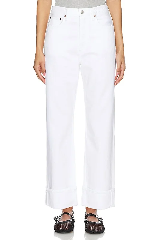 tailored pants business -Fran Jeans In Milkshake