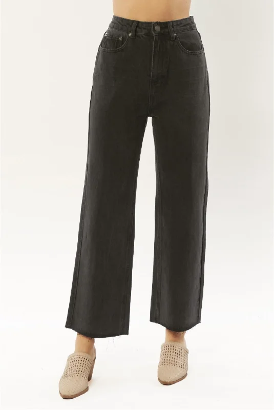 awareness pants cause -Gabi Crop Flare Denim Pant In Washed Black