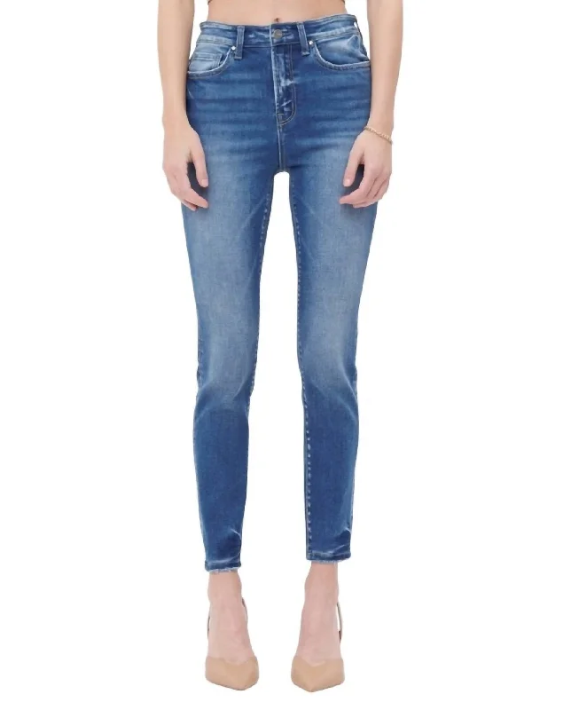 UV protection pants -High Rise Ankle Skinny Jean In Mataro