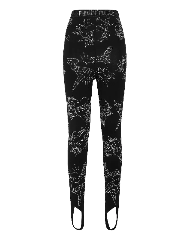 burnout jeans style -High-Waisted Leggings Love