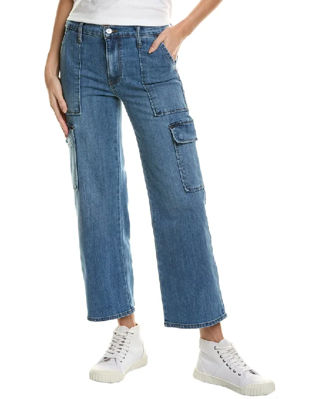 spread hem jeans -HUDSON Jeans Rosalie Gidget Wide Leg Cargo Jean