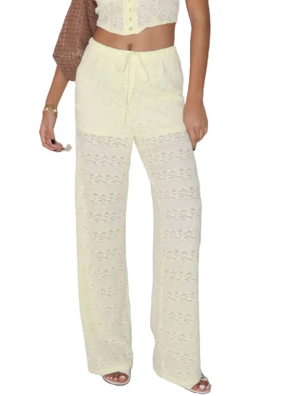 ikat jeans boho -I Love Lemon Lace Pants In Ivory