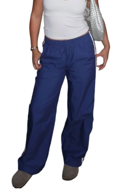 zip-fly jeans pants -In Line Track Pants In Blue