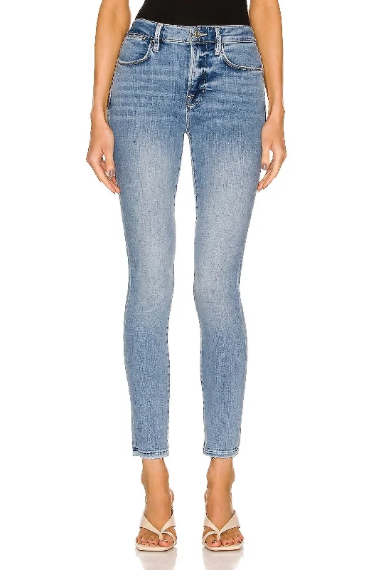 pre-shrunk pants -Le High Skinny Jeans In Jadite