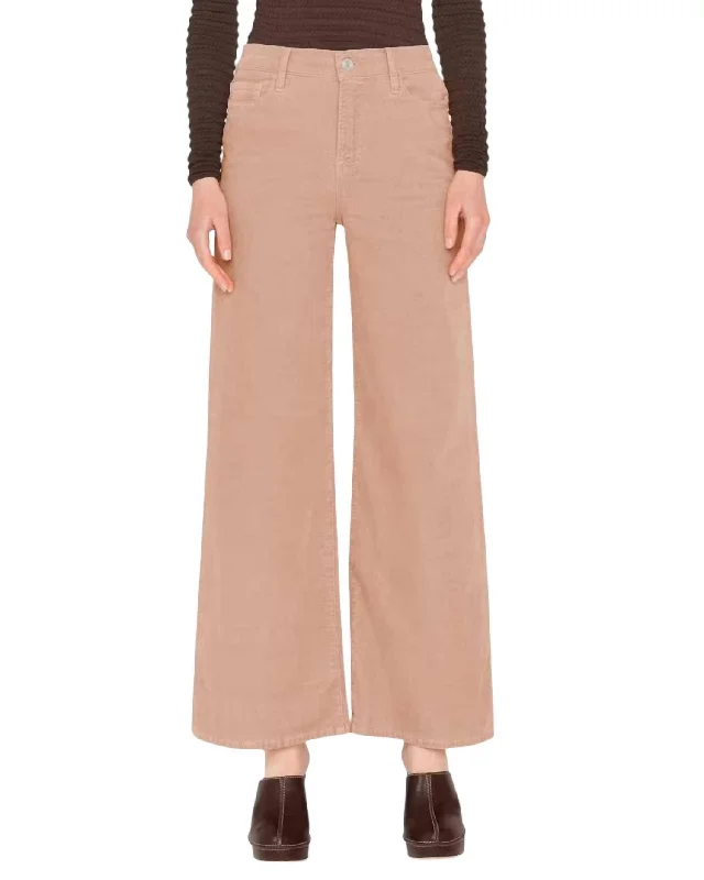 sand wash pants -Le Slim Palazzo Jean In Blush