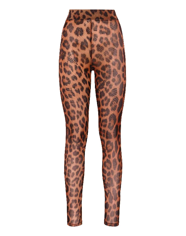 embossed jeans -Leggings Leopard