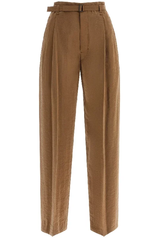 forest theme jeans -Lemaire Women's Dry Silk Pants For Men