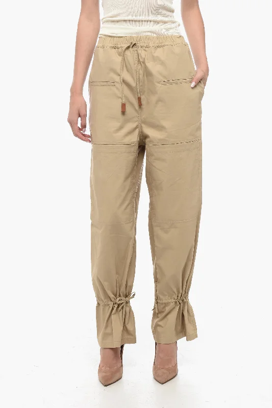 batik pants craft -Loewe Cargo Pants with Ankle Drawstrings