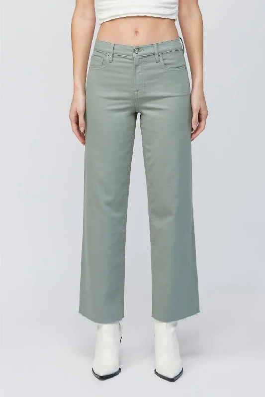 safari pants adventure -Logan Dad Jeans In Sage