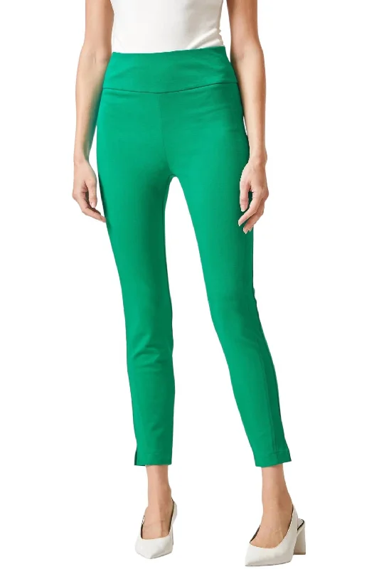 loose fit pants -Magic High Waisted Skinny Pant 26" In Kelly Green