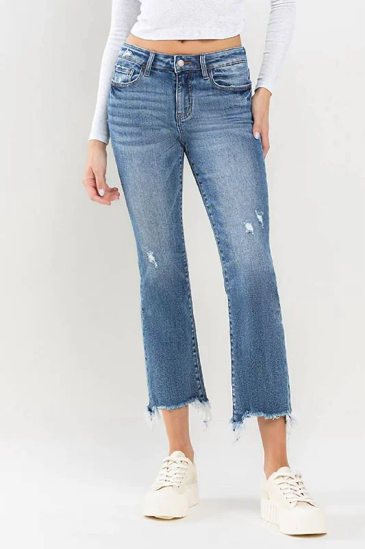 safari pants adventure -Mid Rise Ankle Bootcut Jean In Empathy